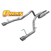 Exhaust Systems - Exhaust Systems - Cat-Back - Pypes Performance Exhaust - Pypes Performance Exhaust 2005-10 Mustang 4.6L 2.5" Mid Muffler Exhaust Syst