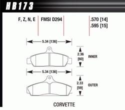 1985-87 Corvette D294 Pads (D294)