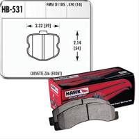 Hawk Performance - Hawk Disc Brake Pads - HP Plus w/ 0.570 Thickness - Image 2