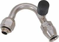 Aeroquip Air Conditioning Hose End w/ Charge Port - 135 -8 AN