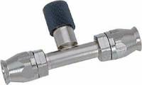Air Conditioning & Heating - Air Conditioning Fittings - Aeroquip - Aeroquip Air Conditioning Hose End Fitting w/ Charge Port - Straight -10 AN