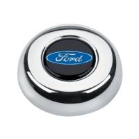 Grant Ford Oval Horn Button - Chrome