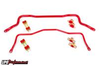 UMI Performance 1993-2002 GM F-Body Front and Rear Sway Bar Kit - Tubular - Red