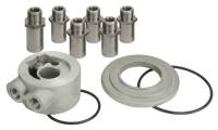 Oil Filter Adapters and Components - Oil Filter Adapters - Derale Performance - Derale Universal Thermostatic Sandwich Adapter with 3/8" NPT Ports