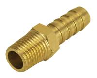 Hose Barb Fittings and Adapters - NPT to Hose Barb Adapters - Derale Performance - Derale Straight 1/4" NPT Male x 3/8" Barb Fitting