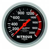 Auto Meter Sport-Comp Mechanical Nitrous Pressure Gauge - 2-5/8 in.