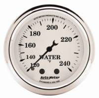 Auto Meter Old Tyme White Mechanical Water Temperature Gauge - 2-1/16"