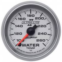 Analog Gauges - Water Temperature Gauges - Auto Meter - Auto Meter Ultra-Lite II Electric Water Temperature Gauge - 2-1/16"