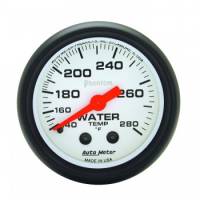 Auto Meter Phantom Water Temperature Gauge - 2-1/16" - 140-280 F