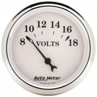 Auto Meter Old Tyme White Voltmeter Gauge - 2-1/16"
