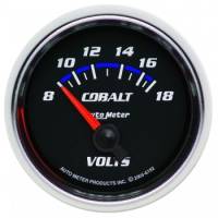 Auto Meter Cobalt Electric Voltmeter Gauge - 2-1/16"