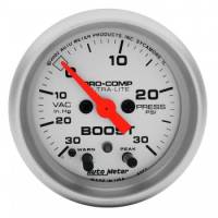 Auto Meter Ultra-Lite Electric Boost/Vacuum Gauge - 2-1/16 in.
