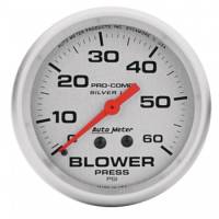 Auto Meter Silver Pro-Comp Blower Pressure Gauge - 2-5/8 in.