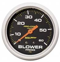 Auto Meter Pro-Comp Liquid-Filled Mechanical Blower Pressure Gauge - 2-5/8 in.