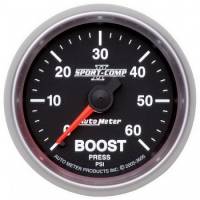 Auto Meter Sport-Comp II Mechanical Boost Gauge - 2-1/16 in.