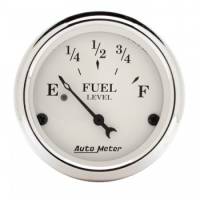 Auto Meter Old Tyme White Fuel Level Gauge - 2-1/16 in.