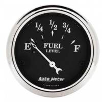 Auto Meter Old Tyme Black Fuel Level Gauge - 2-1/16 in.