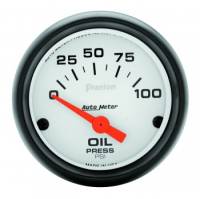 Auto Meter Phantom Electric Oil Pressure Gauges - 2-1/16" - 0-100 PSI