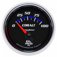 Auto Meter Cobalt Electric Oil Pressure Gauge - 2-1/16"