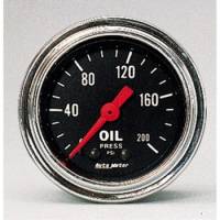Auto Meter Traditional Chrome 2-1/16" Oil Pressure Gauge - 0-200 PSI