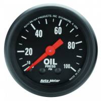 Auto Meter Z Series 2-1/16 Oil Pressure Gauge - 0-100 PSI