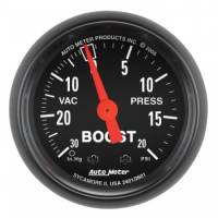 Auto Meter Z-Series Mechanical Boost / Vacuum Gauge - 2-1/16 in.