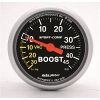 Auto Meter Sport-Comp Mechanical Boost / Vacuum Gauge - 2-1/16 in.