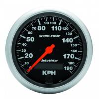 Auto Meter Sport-Comp Electric Metric Speedometer - 3-3/8 in.