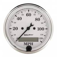 Auto Meter Old Tyme White Electric Programmable Speedometer - 3-1/8 in.
