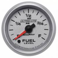 Analog Gauges - Fuel Level Gauges - Auto Meter - Auto Meter Ultra-Lite II Electric Programmable Fuel Level Gauge 2-1/16 in.