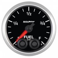 Analog Gauges - Fuel Level Gauges - Auto Meter - Auto Meter Elite Series Programmable Fuel Level Gauge - 2-1/16 in.