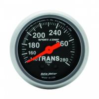 Analog Gauges - Transmission Temperature Gauges - Auto Meter - Auto Meter 2-1/16" Mini Sport-Comp Transmisson Temperature Gauge - 140-280