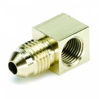 Gauge Adapter - NPT to AN Gauge Fittings - Auto Meter - Auto Meter Right Angle Fittings