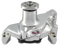 Tuff Stuff Platinum SuperCool Aluminum Water Pump - Smoothie - Reverse Rotation - Short Design - Polished - SB Chevy