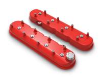 Holley Performance Products - Holley Aluminum Tall LS Valve Covers - Gloss Red - Red - GM LS-Series - Image 1
