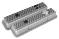 Holley Muscle Series Valve Covers - SB Chevy -Natural Finish - SB Chevy