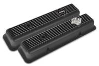 Holley Muscle Series Valve Covers - SB Chevy -Black Finish - SB Chevy