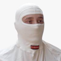 Helmets and Accessories - Helmet Accessories - Pyrotect - Pyrotect 2 Layer Nomex Head Sock - Single Eyeport - White