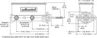 Wilwood Engineering - Wilwood Aluminum Tandem Master Cylinder w/ Pushrod .938" Bore - Black - Image 2