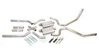 Pypes Performance Exhaust Street Pro X-Pipe System Exhaust System Cat Back 2-1/2" Diameter 2-1/2" Tips - Stainless