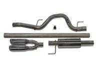 Roush Performance Parts - Roush Performance Parts Cat Back Exhaust System 2-1/2" Tailpipe 3.5" Tips Stainless - Natural