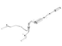 Borla Performance Industries Touring Exhaust System Cat Back 3" Tailpipe 4" Tips - Stainless