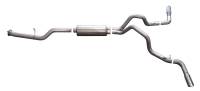 Gibson Performance Dual Extreme Exhaust System Cat Back 3-1/2 and 3" Tailpipe 4" Tips - Stainless