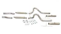 Pypes Performance Exhaust Pype Bomb Exhaust System Cat-Back 2-1/2" Diameter 3" Polished Tips - Stainless