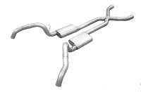 Pypes Performance Exhaust Race Pro Exhaust System Header Back 3" Diameter 3" Tips - Stainless
