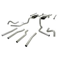 Flowmaster American Thunder Exhaust System Header Back 2-1/2" Tailpipe 2-1/2" Tips - Steel