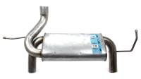 DynoMax Super Turbo Muffler 2-1/2" Offset Inlet 2-1/2" Dual Outlets 29-1/4" Long - Stainless