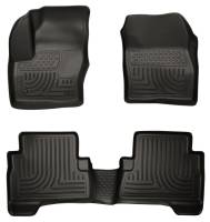Husky Liners Front/2nd Seat Floor Liner Weatherbeater Plastic Black - Ford Compact SUV/Crossover 2013-16