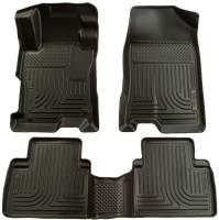 Husky Liners Front/2nd Seat Floor Liner Weatherbeater Plastic Black - 4 Door