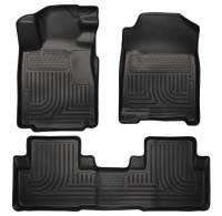 Husky Liners Front/2nd Seat Floor Liner Weatherbeater Plastic Black - Ford Mustang 2010-14